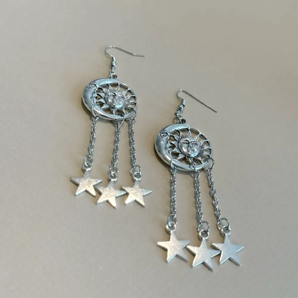 Boho star earrings M849